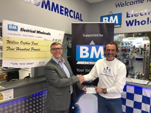 BM Electrical Wholesale support the work of Willies Orphan Fund